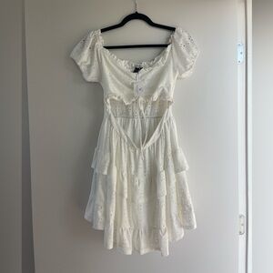 WINDSOR Strapless Cut Out Tiered Dress